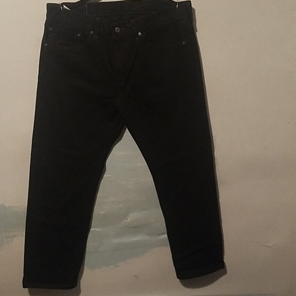 Levi's black denim Jean's 36x29....505